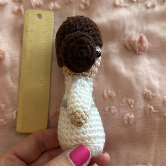 ✨ Star Wars Princess Leia crocheted doll ADORABLE 4” - Picture 6 of 8